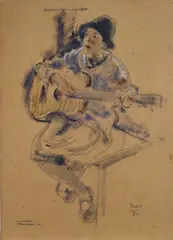 Musicante by Giovanni Forghieri, 1932, offered Jul 2018