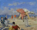 Gennaro Avitabile, Spiaggia con figure, 1919