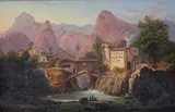 Paesino montano by Ercole Gigante, 1852, offered Jul 2018
