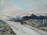 Strada di campagna al tramonto by Gino Romiti, offered Jul 2018