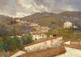 Paesaggio dell'Appenino Toscano by Adolfo Tommasi, offered Jul 2018