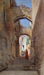 Alberto Pisa, Scalinata a Taormina