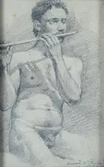 Flautista by Amadio Vignali, 1888, offered Jul 2018