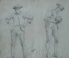 Studio per giocatori di bocce by Raffaello Sorbi, offered Jul 2018