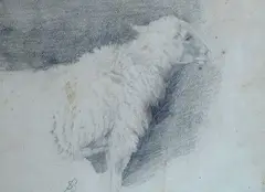 Pecora by Stefano Bruzzi, Sigla in basso a sinistra., offered Jul 2018