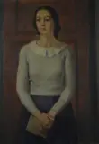 Aldo Piantini, Ritratto di signora con libro, 1935