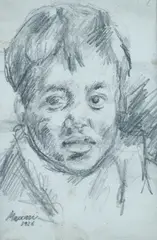 Ritratto del figlio by Mino Maccari, 1926, offered Jul 2018