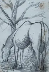 Cavallo by Ottone Rosai, 1939, offered Jul 2018
