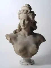 Busto di donna by Giuseppe Frenguelli, 1899, Sul verso: "G. Frenguelli, offered Jul 2018