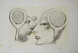 Coppia di tennisti by Mino Maccari, offered Jun 2018