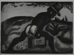 Le Noir Libéré by Georges Rouault, 1928, Dal portfolio "Le Reincarnations de Pere Ubu"., offered Jun 2018