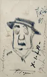 Caricatura by Pietro Annigoni, 1961, offered Jun 2018