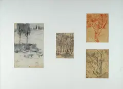 Lotto di 4 disegni by Cipriano Mannucci, A: Alberi, offered Jun 2018