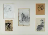 Cipriano Mannucci, Lotto di 5 disegni, A: Profilo di bambina
