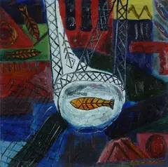 Pesce by Bruno Cassinari, 1955, offered Jun 2018