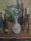 Natura morta con bottiglie by Guido Peyron, offered Jun 2018