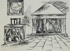 Vignetta satirica by Ottone Rosai, da i Disegni del Bargello., offered Jun 2018