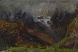 Cesare Tallone, Paesaggio di montagna
