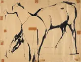 Marino Marini, Cavalli, inchiostro on paper