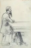 Ottone Rosai, Uomo seduto