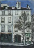 Orfeo Tamburi, Strada con palazzo