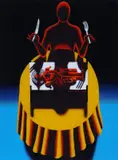 Dinner guest by Mark Kostabi, 1998, offered Jun 2018