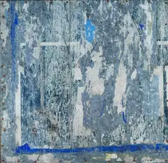 Raymond Hains, Senza titolo, 1980, Sul verso: firma e data. Autentica dell'Archivio Raymond Hains n.