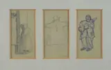 Luigi Michelacci, Tre disegni, A) Figura femminile