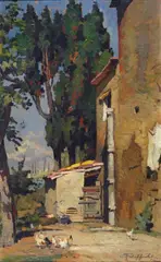 Cipressi al Castro by Cafiero Filippelli, 1941, offered Jun 2018