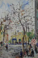 Scorcio di piazza by Guido Casciaro, offered Jun 2018