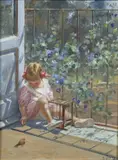 Giovanni Panza, Bambina con uccellino