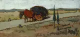 Cavallo con carro a Campolecciano by Giovanni Bartolena, offered Jun 2018
