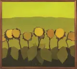 Girasoli 1988 by Alviero Tatini, oil on pannello cm, offered Mar 2021