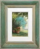 Agostino Cancogni, Giardino, oil on canvas board cm