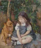 Armando Spadini, La Bambina E Il Cane
