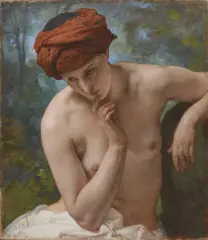 Odalisca by Francesco Hayez, oil on canvas, offered Feb 2021