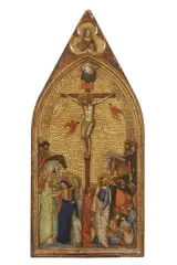 Crocifissione by Bernardo Daddi, tempera on panel, offered Feb 2021