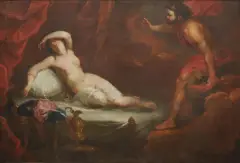 Laurent Pêcheux, Giove E Semele, oil on canvas