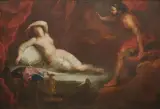 Laurent Pêcheux, Giove E Semele, oil on canvas