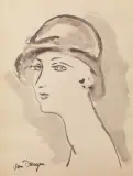Kees van Dongen, Profilo femminile con cappello