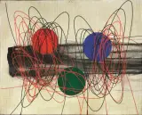 Roberto Crippa, Spirali 1952, oil on canvas cm