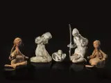 Maria Lai, Untitled, Presepe cinque statuette rappresentanti Maria