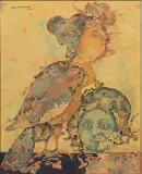 Sakti Burman, Bonté 1974, oil on canvas cm