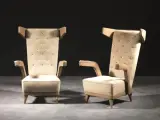 Renzo Zavanella, Coppia di poltrone telaio in, legno