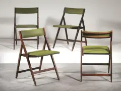 Gio Ponti, Untitled, Quattro sedie pieghevoli modello