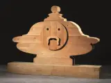 Testata di letto LA BOCCA DELLA VERITÀ in by Mario Ceroli, offered Jan 2021
