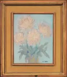 Antonio Bini, Fiori, oil on card telato