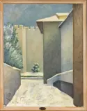 Giancarlo Guarducci, Prato E Le Sue Colline, oil on card