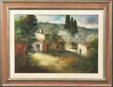 Giancarlo Frezzolini, Podere La Fonte, oil on canvas