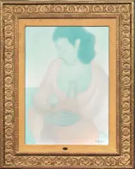 Maternità by Antonio Bini, oil on canvas, offered Dec 2020